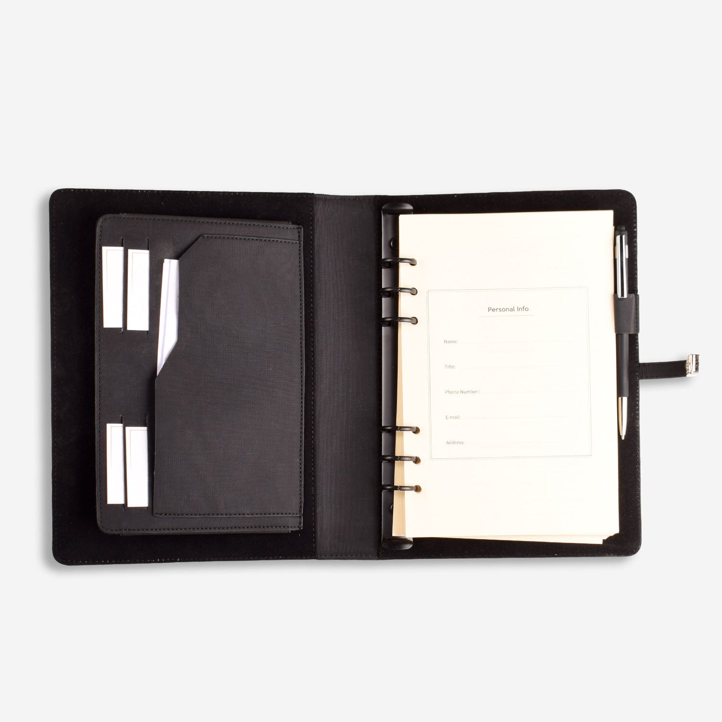 ELEGANT SILVER BUSINESS SET