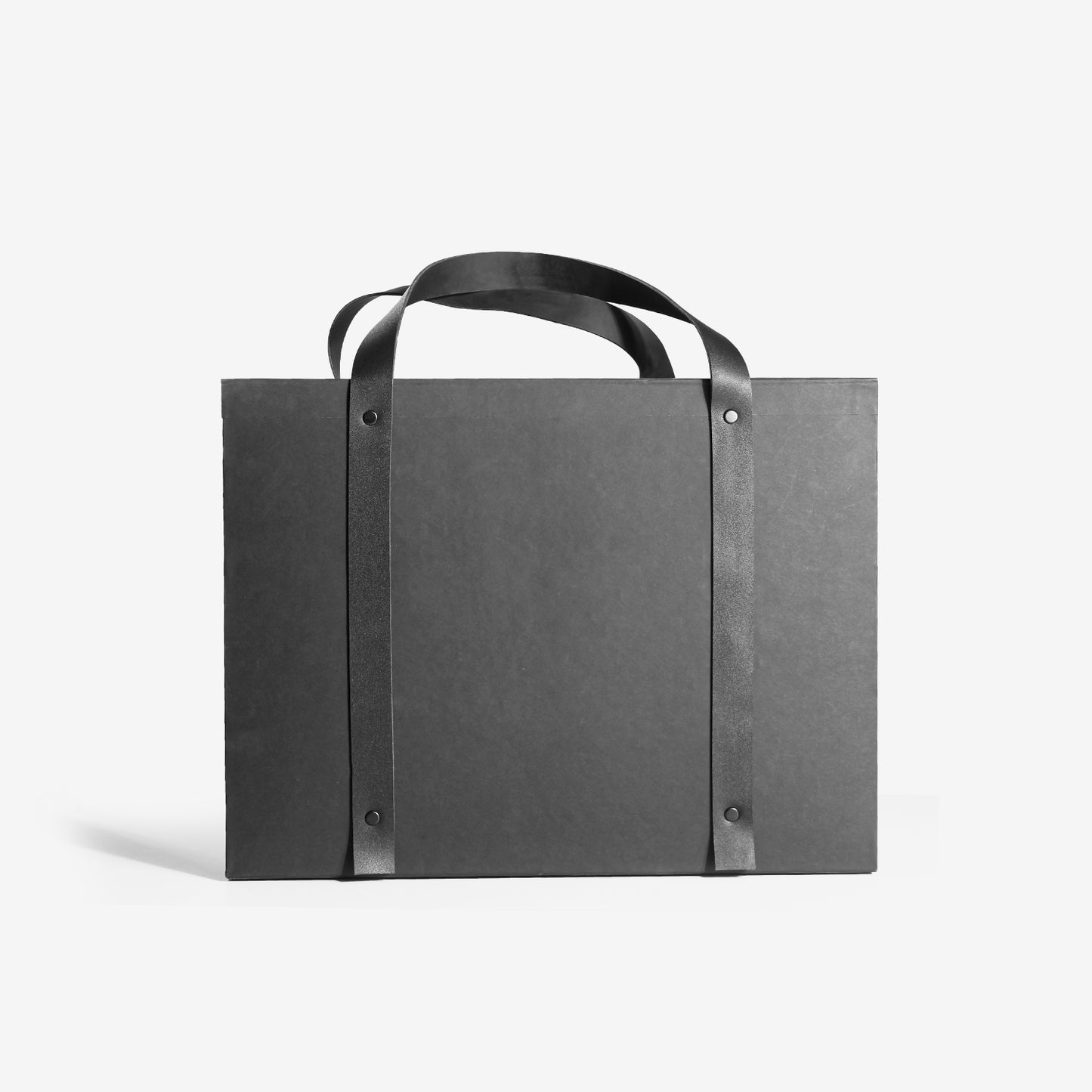 Elegant Black Box with Leather handle