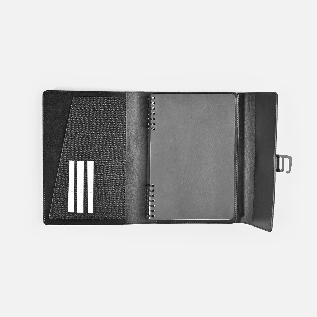 Executive Chevron-Textured Notebook with Magnetic Buckle Closure (RNB15)