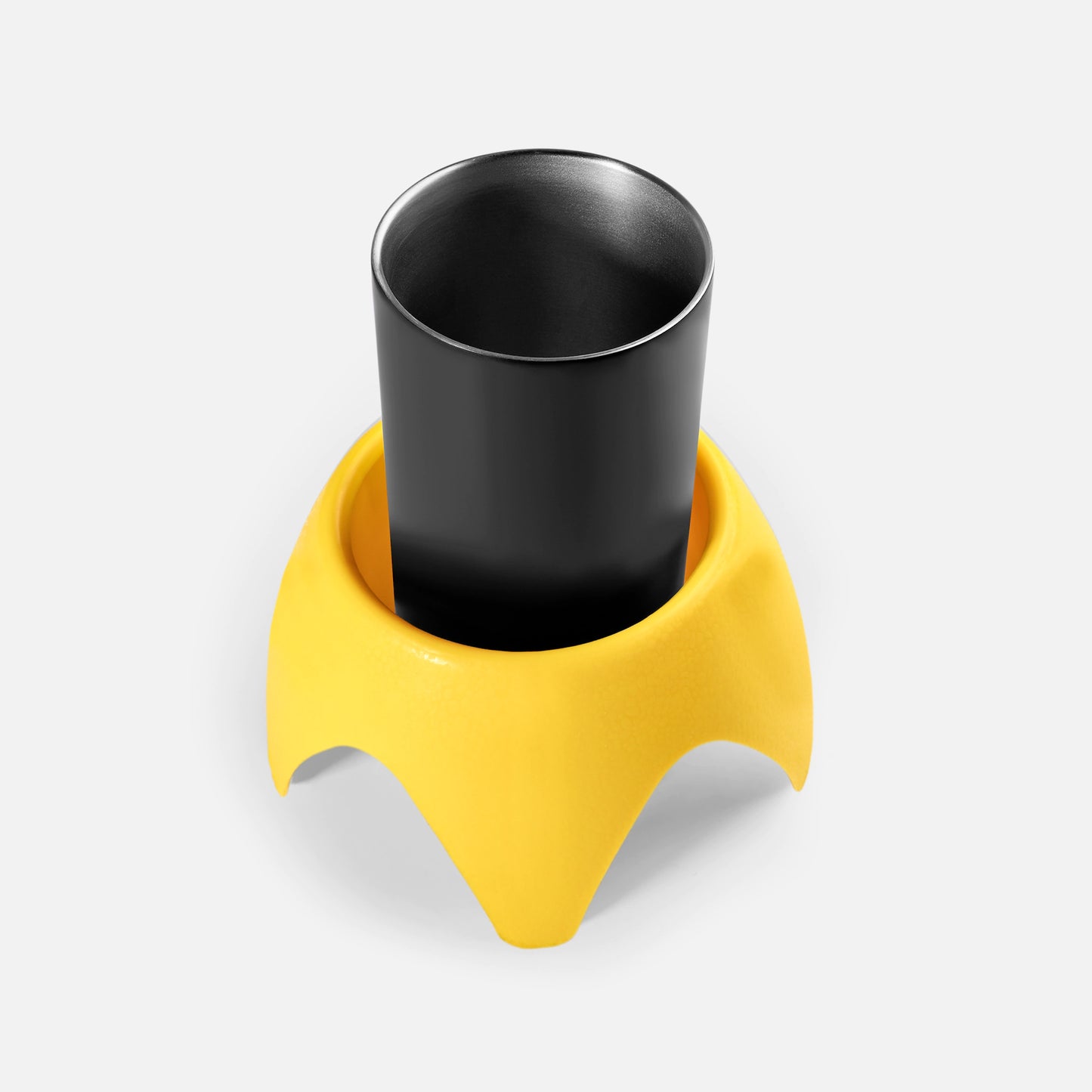 YELLOW CUP HOLDER