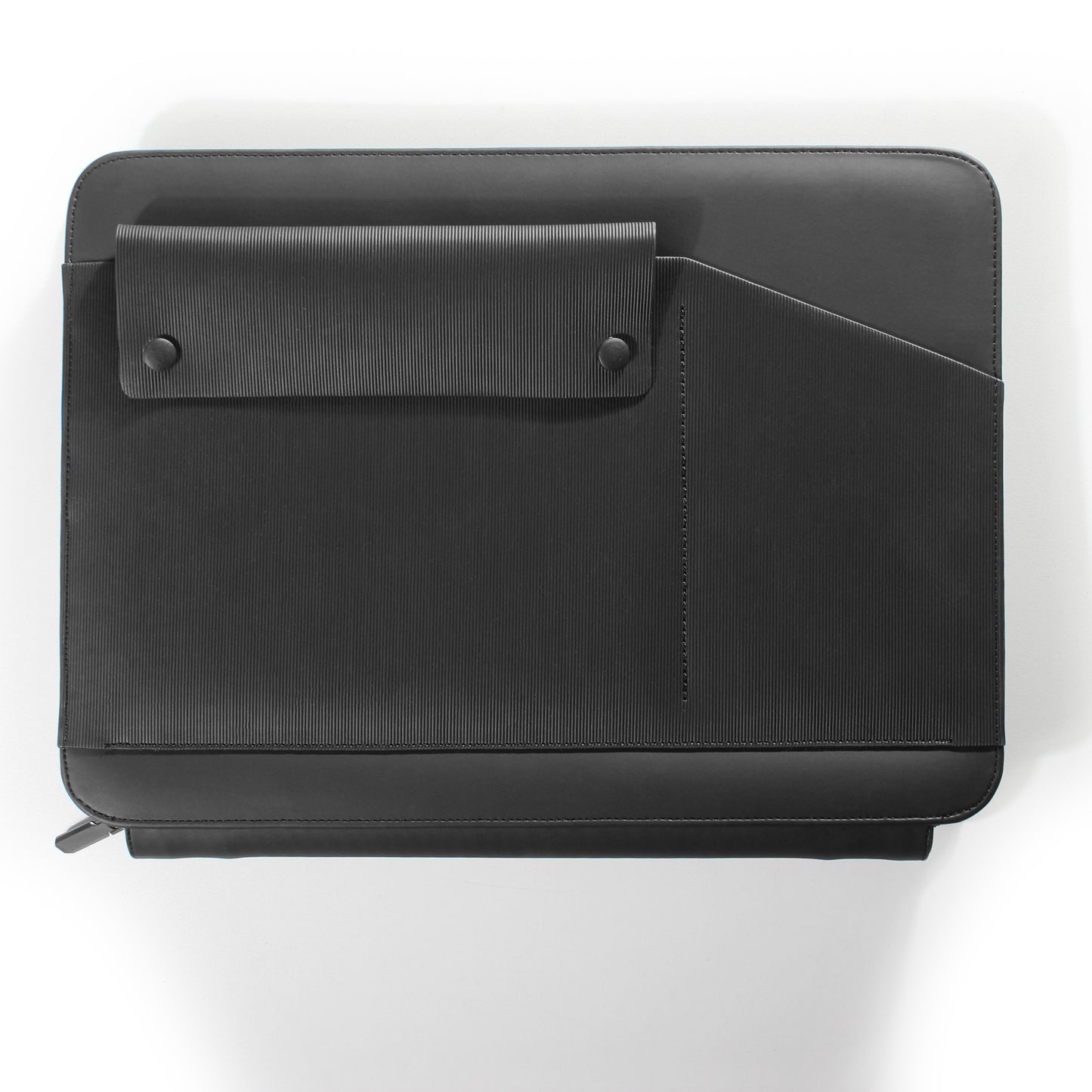 Lines Leather Laptop Sleeve