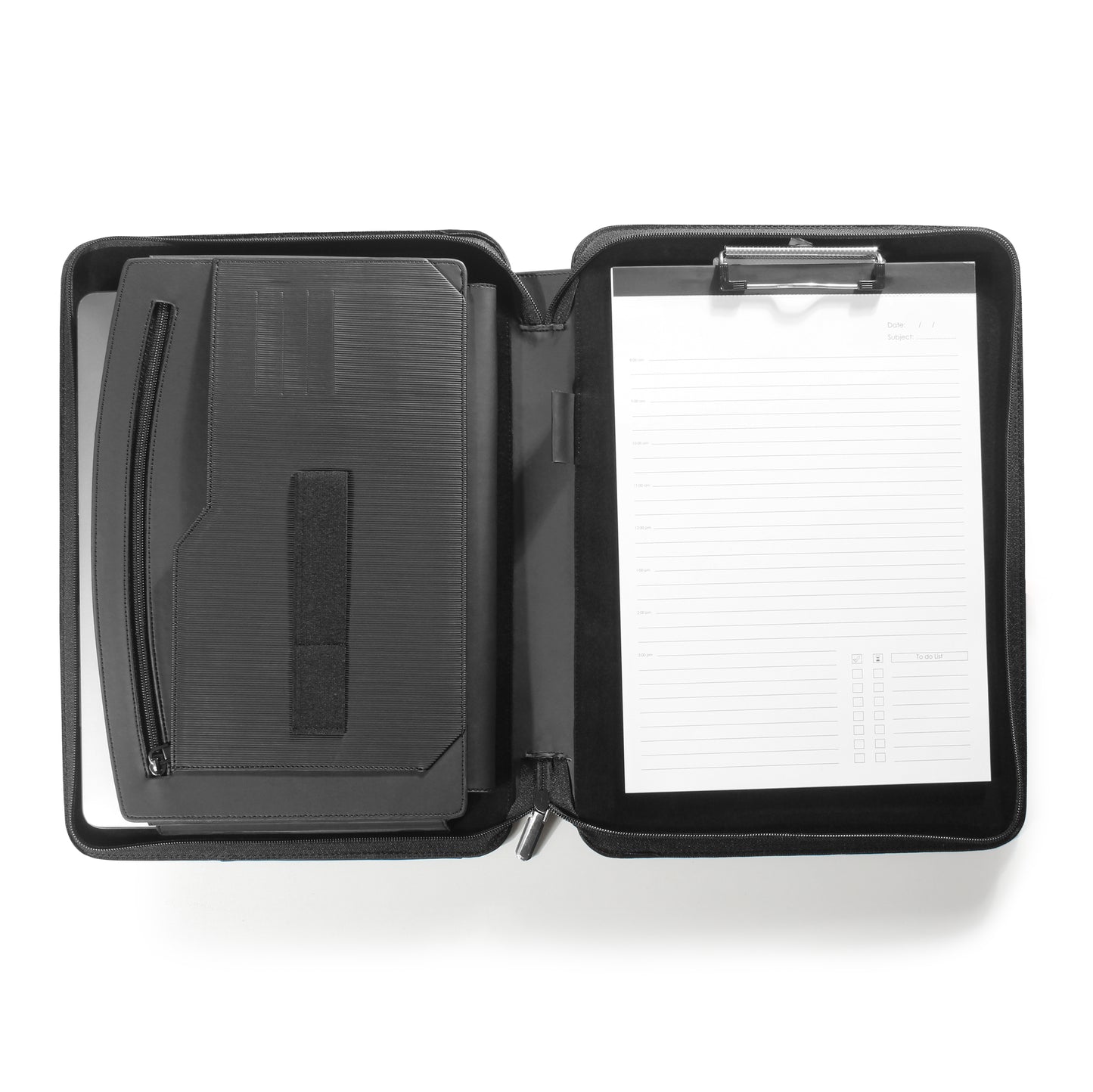 Lines Leather Laptop Sleeve