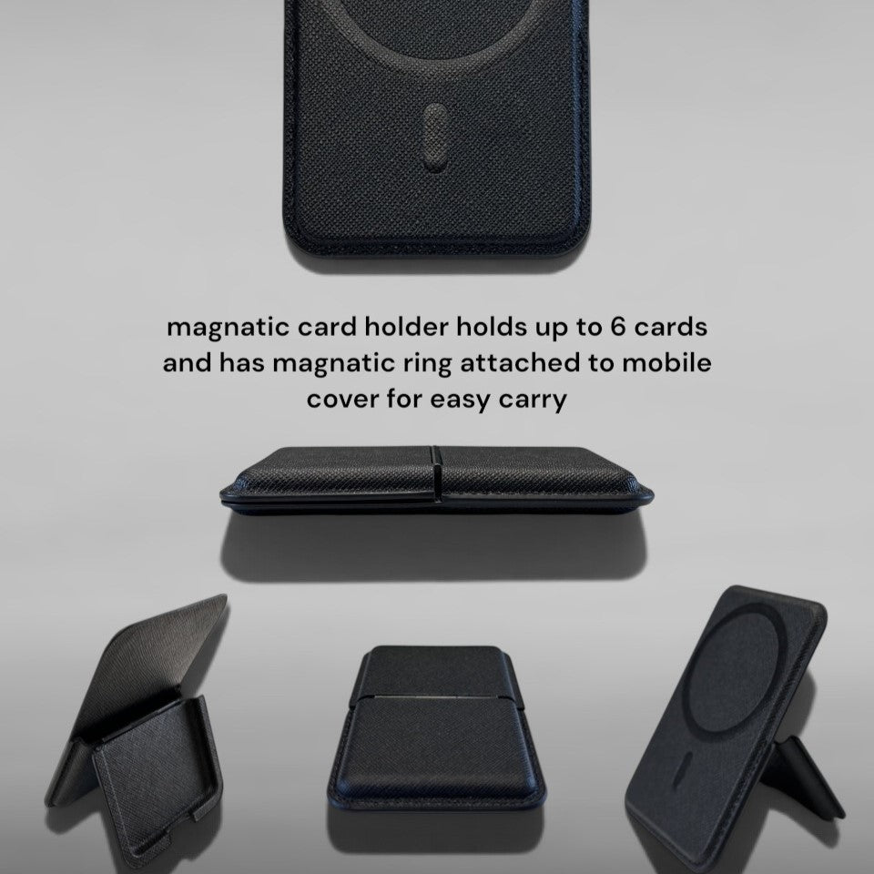 Magnetic Bifold Card Holder & Stand