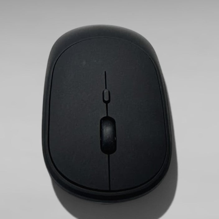 Ultra-Minimalist Matte Black Wireless Mouse with DPI Toggle