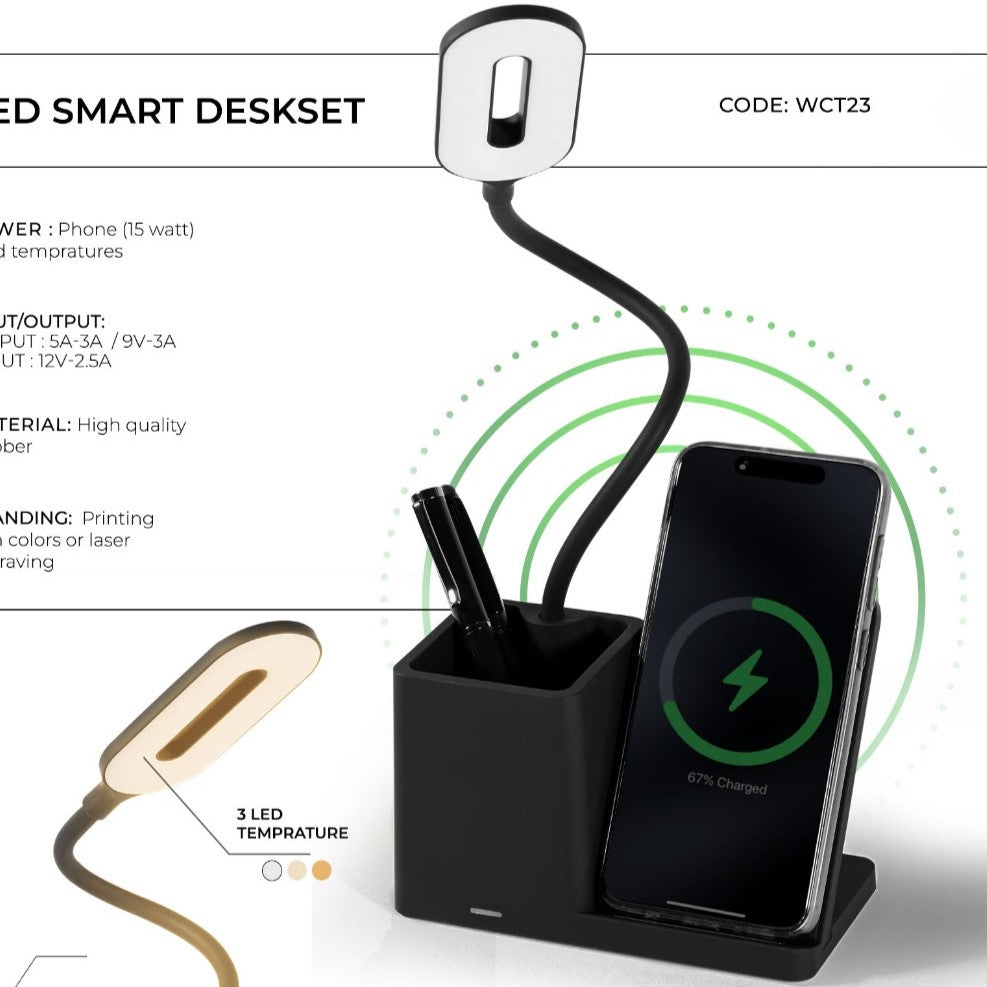 Desk Lamp Wireless Charger
