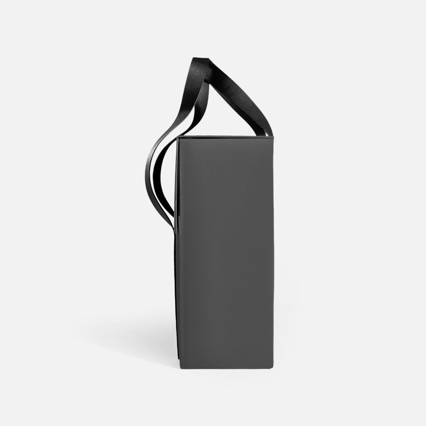 ELEGANT BLACK BOX WITH LEATHER HANDLE (BHC8)