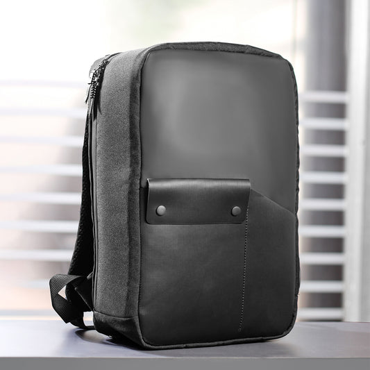 Lines Leather Backpack