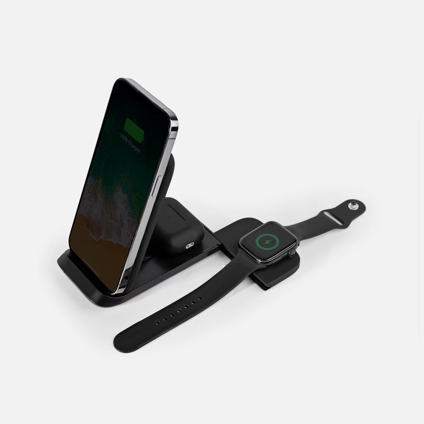 RUBBER FOLDABLE 3-IN-1 WIRELESS DESK SET (WCT6)