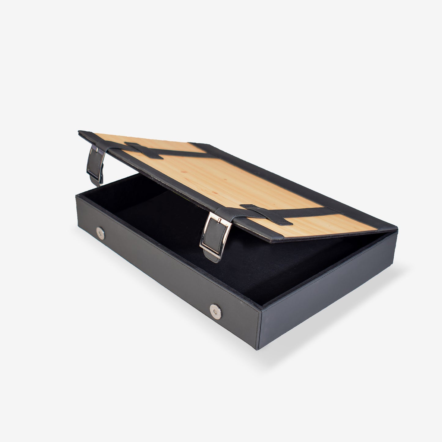 Eco-Friendly Bamboo N Leather Box