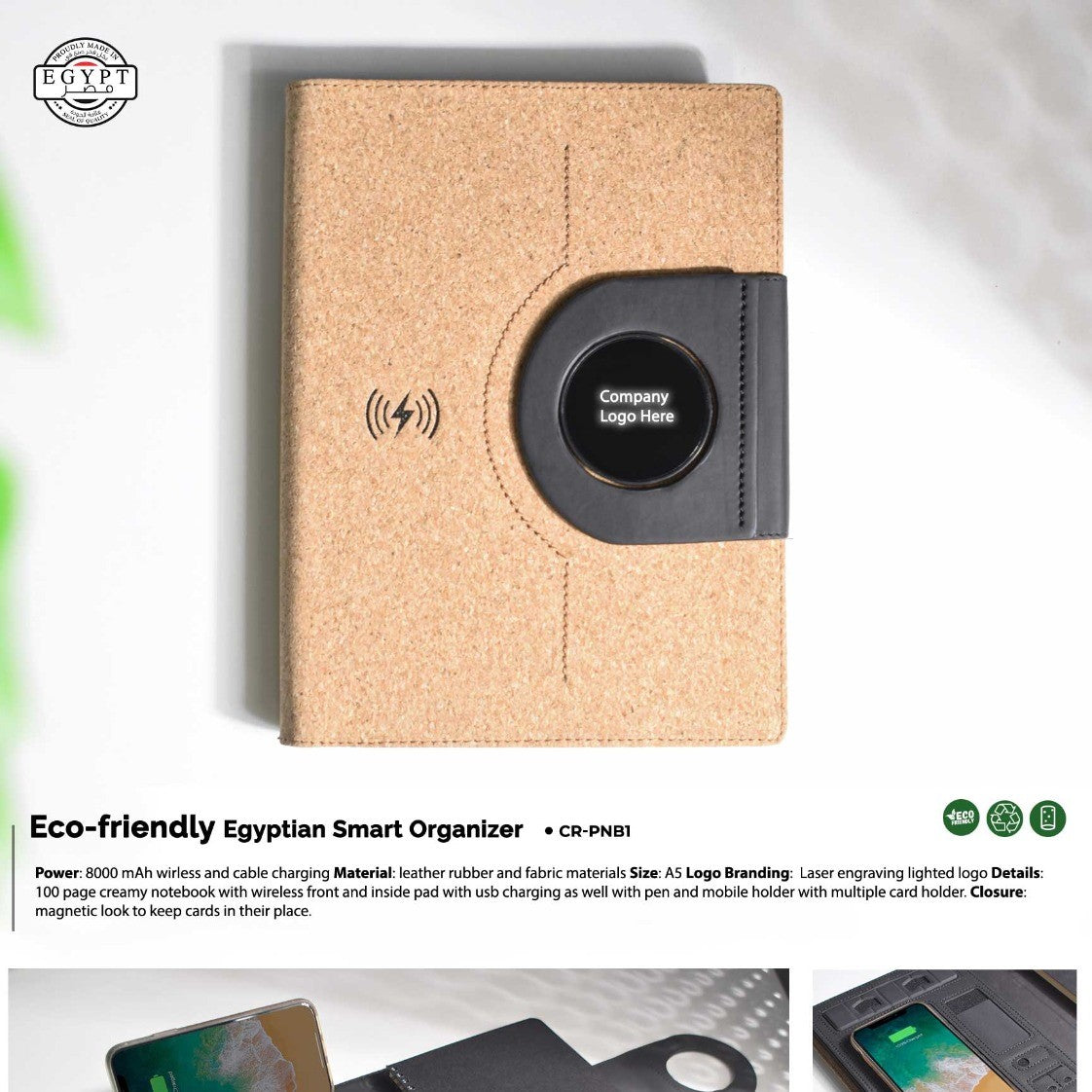 Eco-Friendly Egyptian Smart Organizer