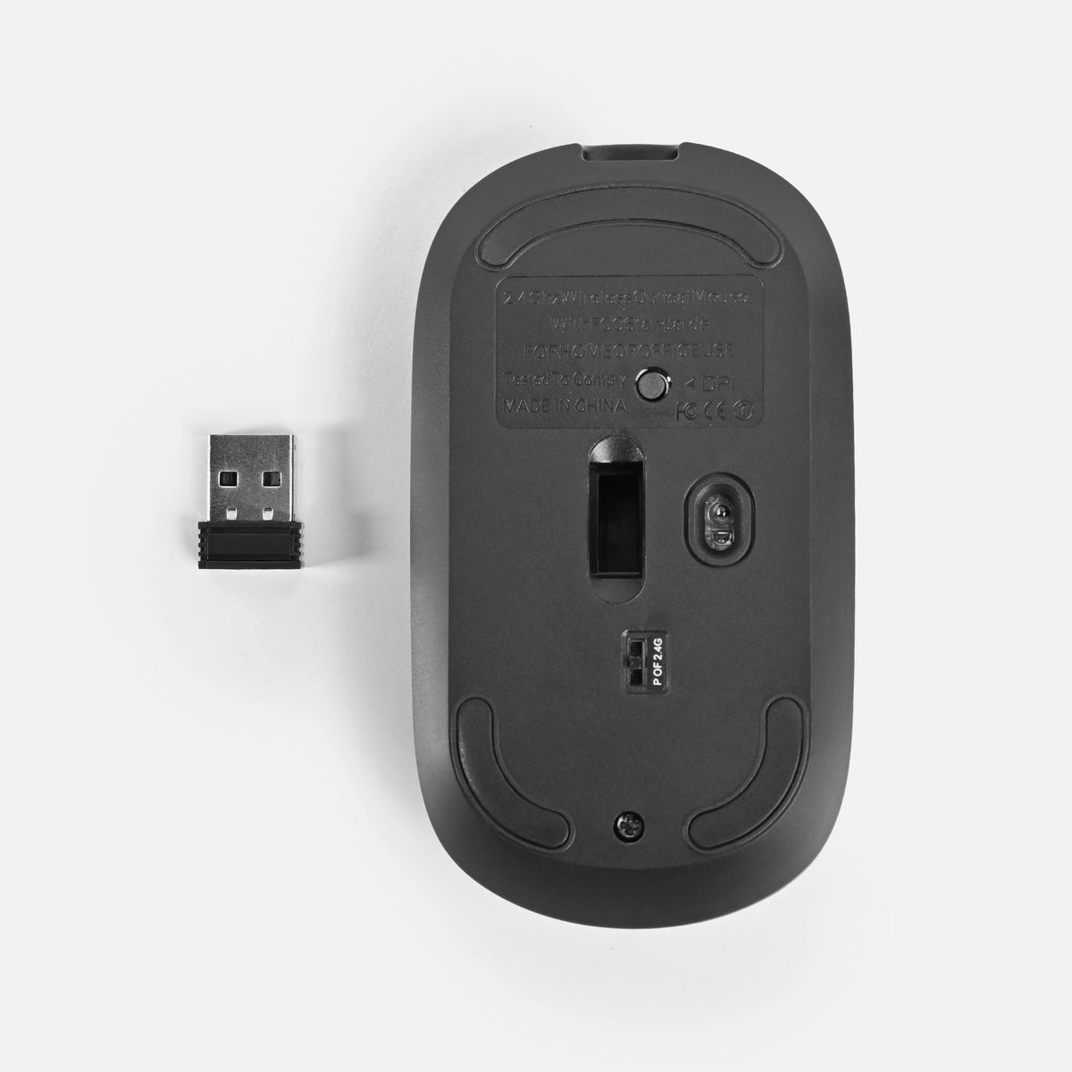 Sleek Slim-Profile Wireless Optical Mouse