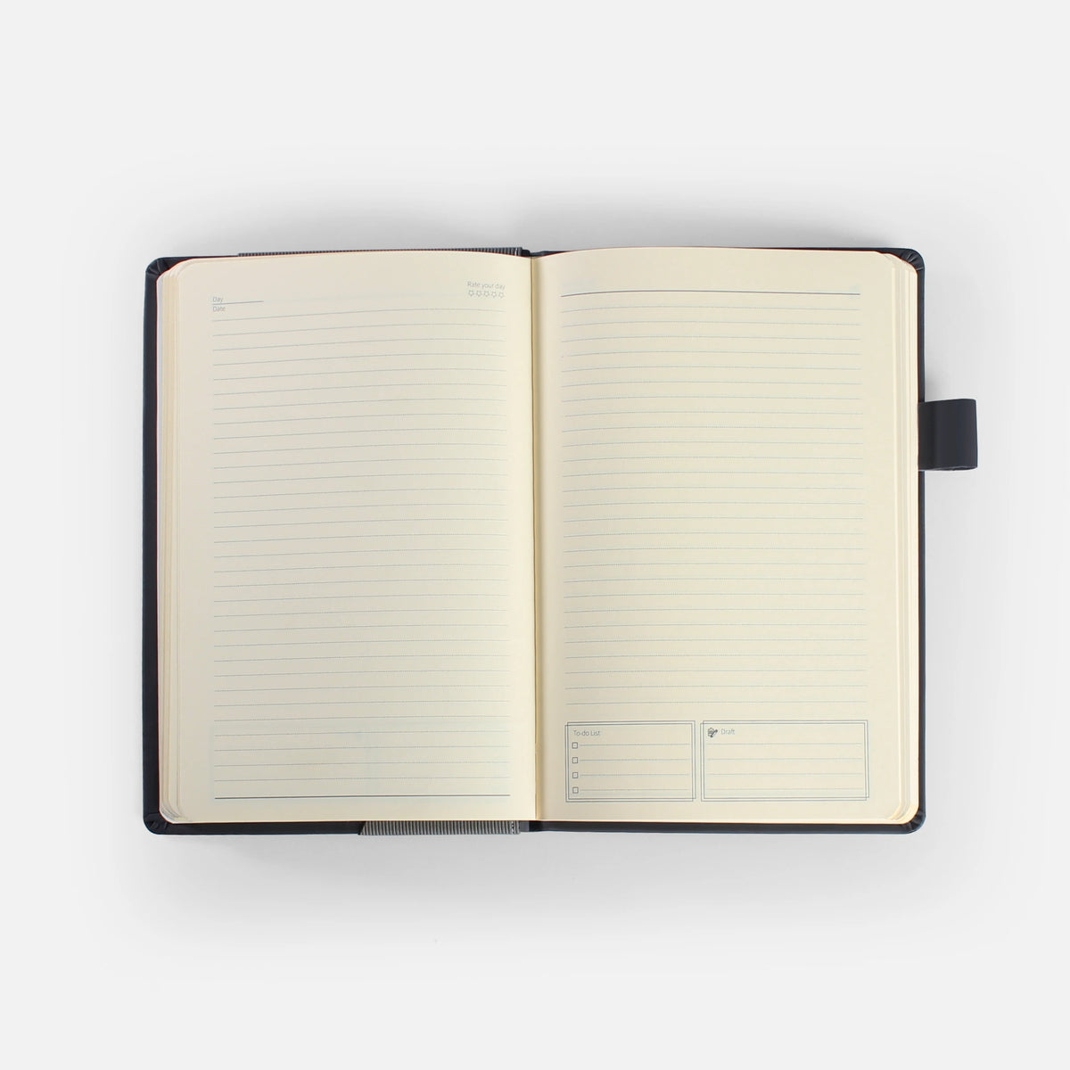 LINED LEATHER NOTEBOOK
