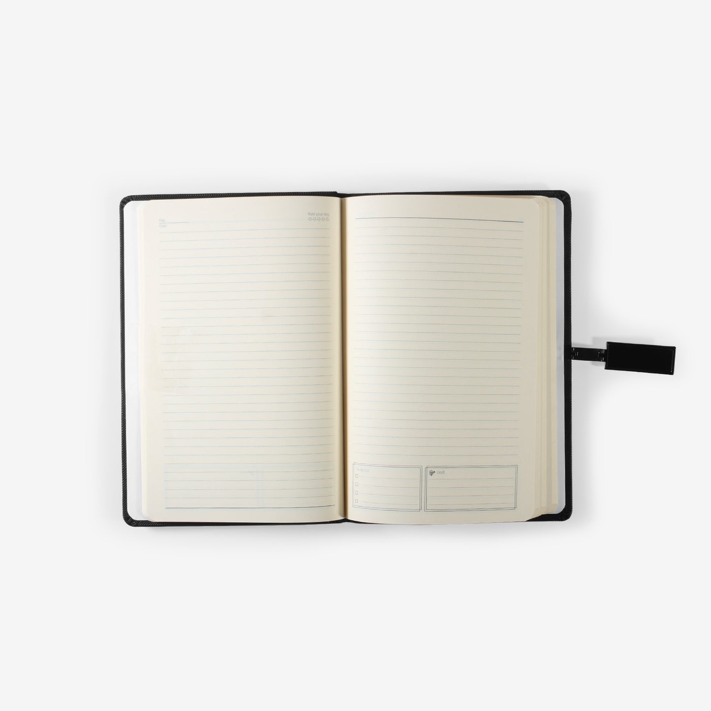 LINED LEATHER NOTEBOOK