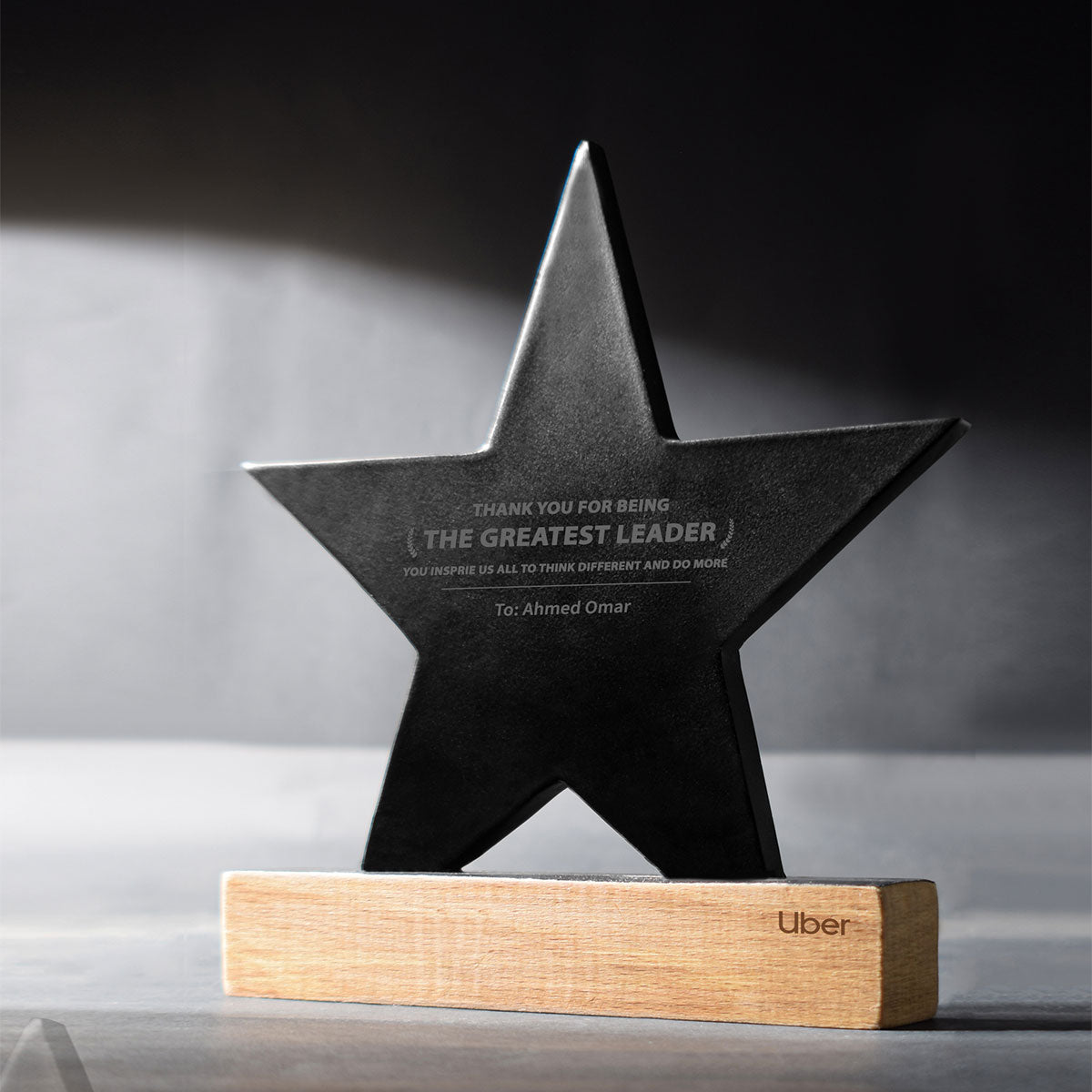 STAR ECO- FRIENDLY BLACK TROPHY