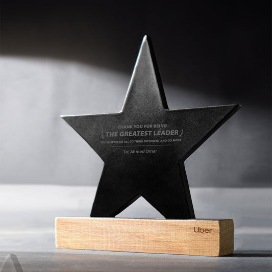 STAR ECO- FRIENDLY BLACK TROPHY