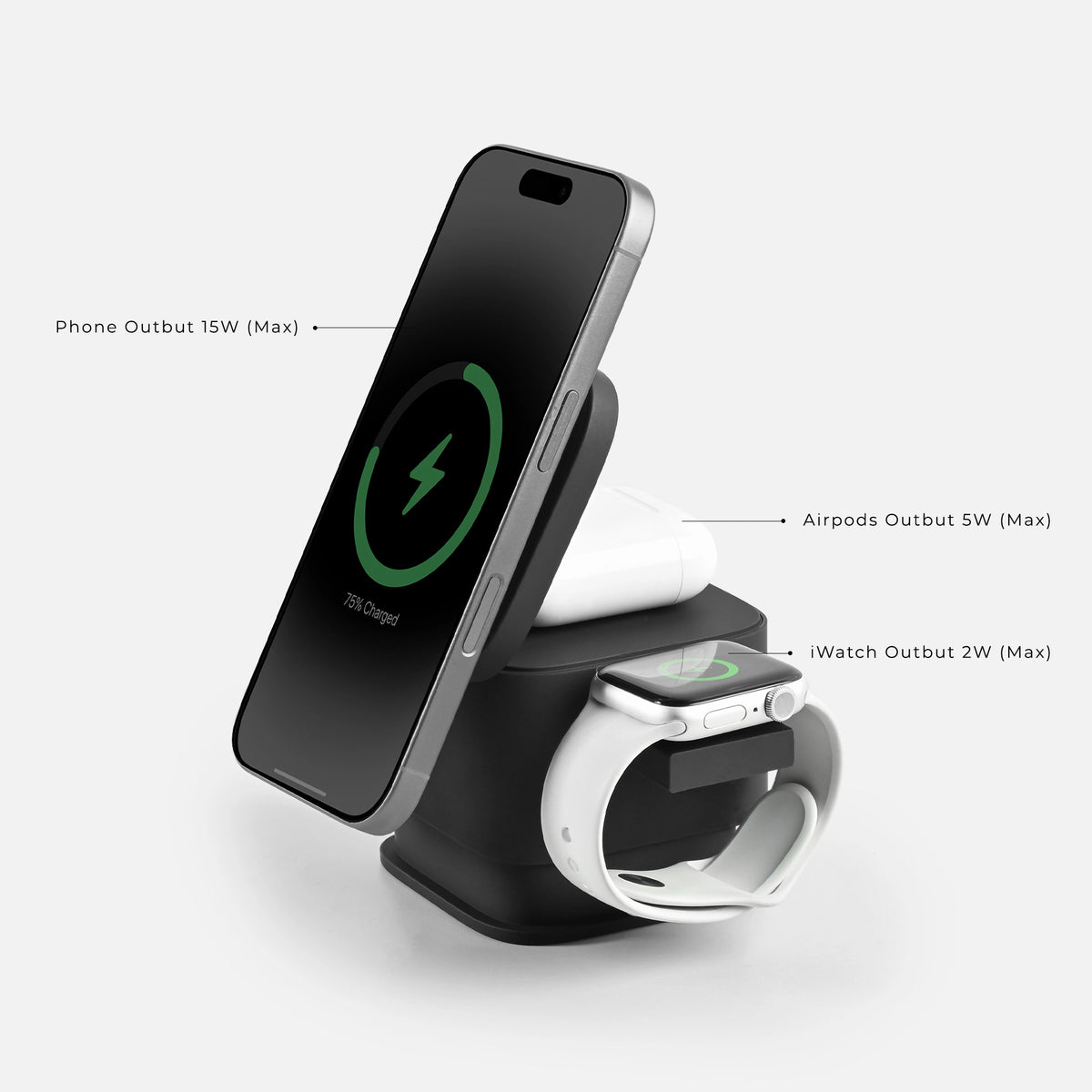 3-in-1 Foldable Magnetic Wireless Charging Station