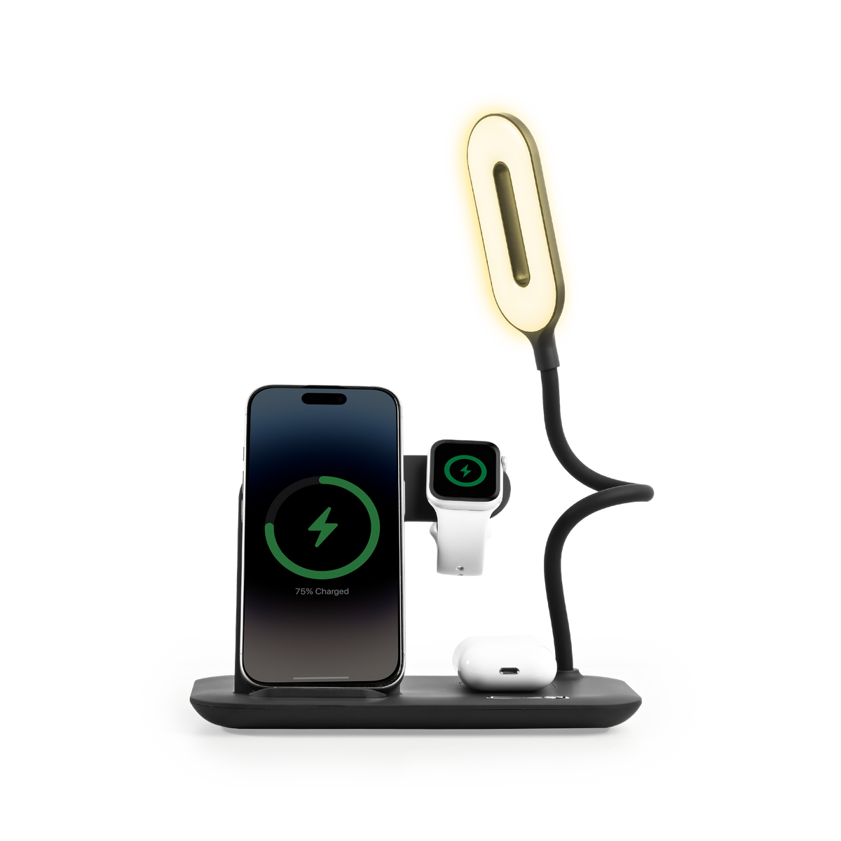 4-in-1 Multifunctional Wireless Charging Station with LED Desk Lamp (Wct42)