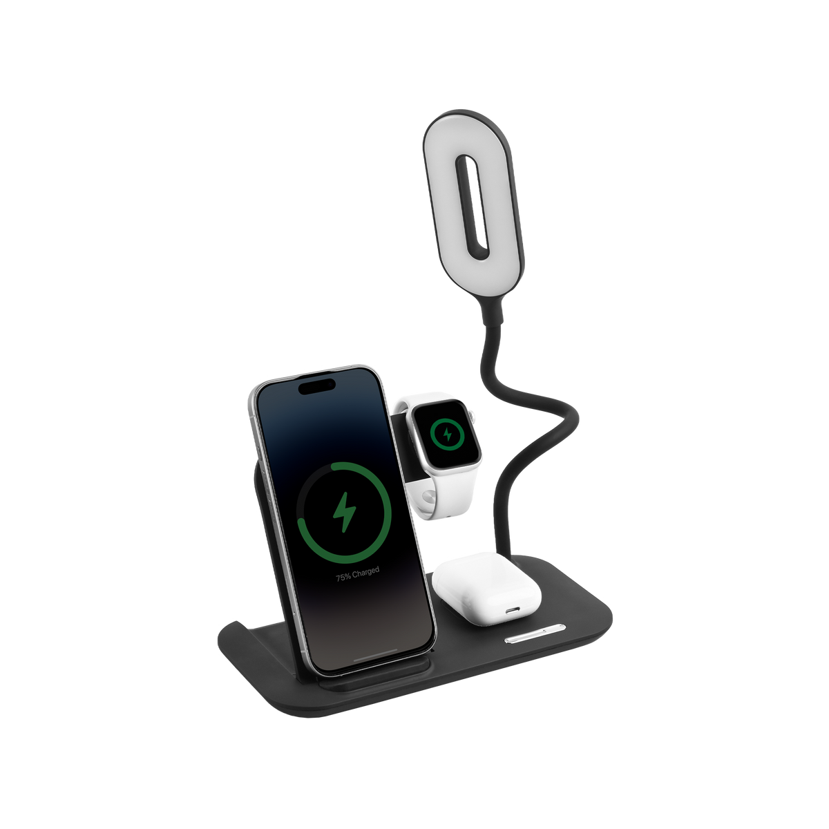 4-in-1 Multifunctional Wireless Charging Station with LED Desk Lamp (Wct42)