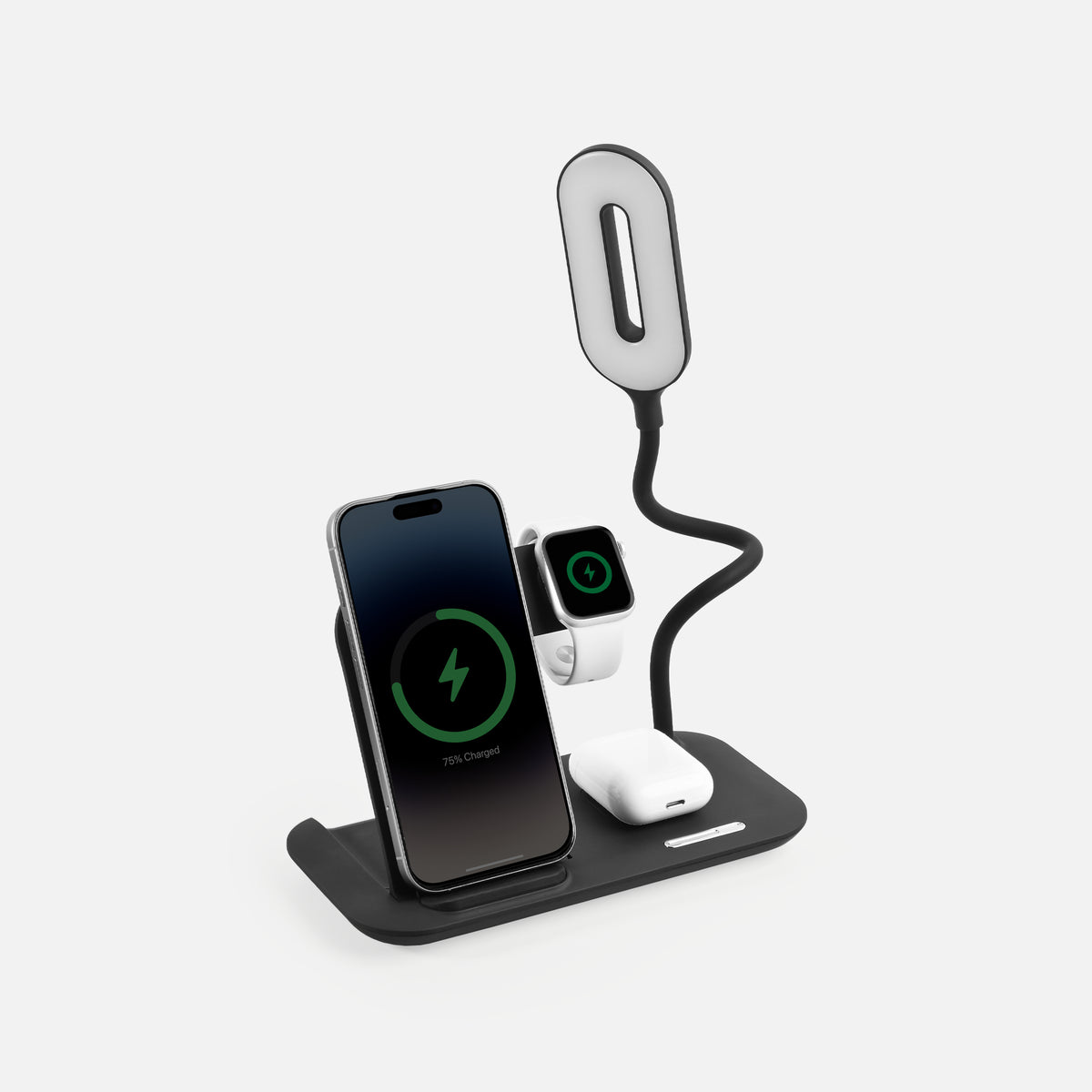 4-in-1 Multifunctional Wireless Charging Station with LED Desk Lamp (Wct42)