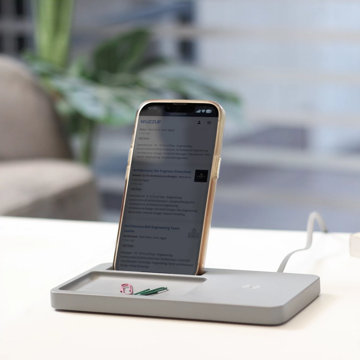 LIMESTONE DESK CHARGER (CE WC1)