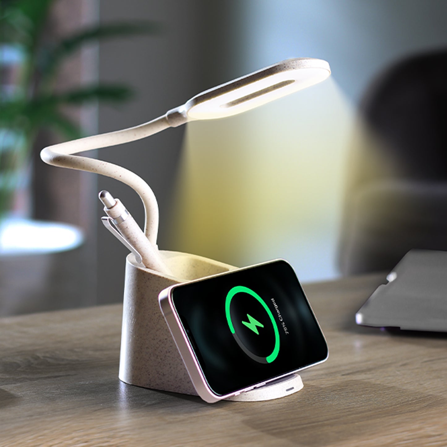 WIRELESS CHARGER WITH DESK LED LAMP (WS WCT24)