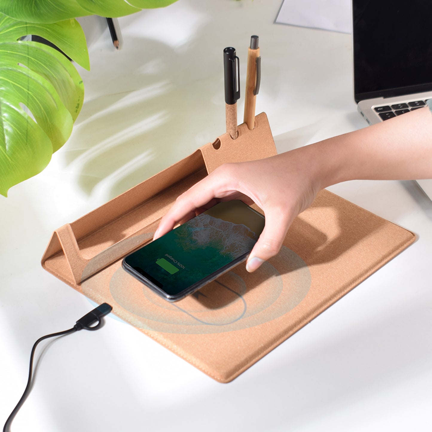 CORK WIRELESS MOUSE PAD