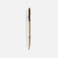 WHEAT STRAW PEN WITH SILVER ACCENTS