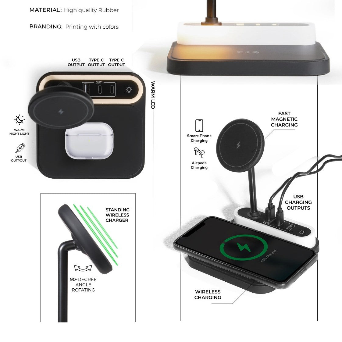 Stand wireless charger