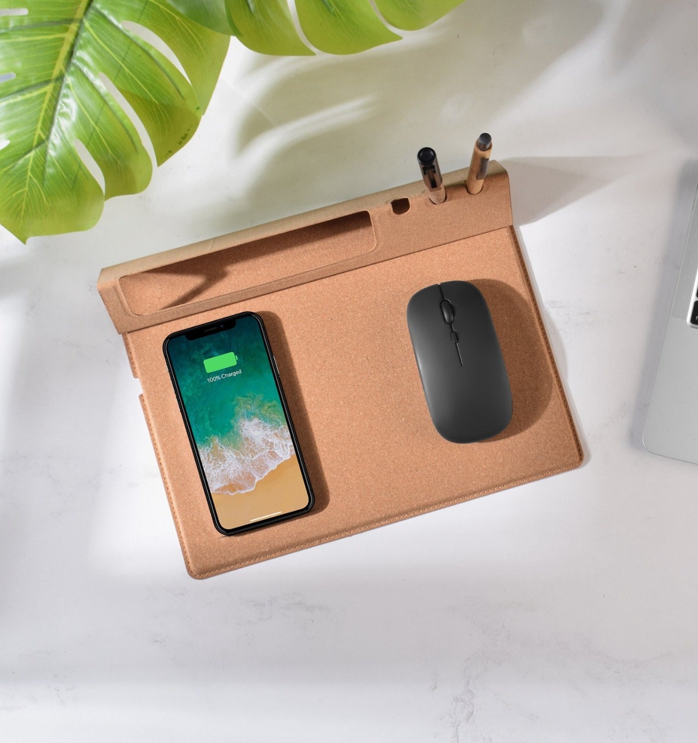 Cork Wireless Charger 4in1 Mouse Pad